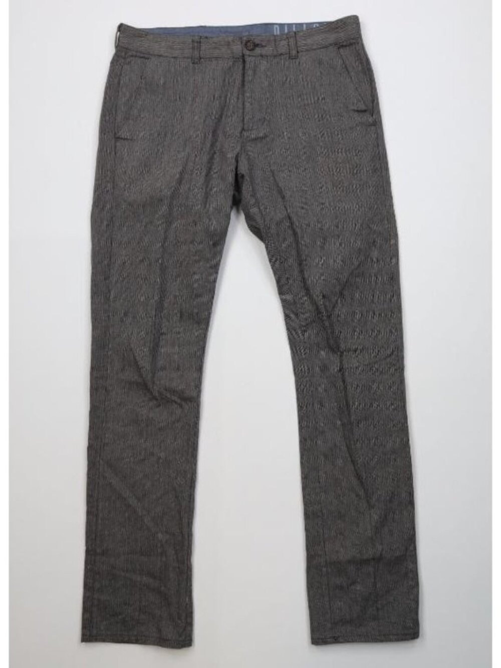 Bullhead Dillon Skinny Leg Chino Pants Trousers Mens W31 L32 Gray Herringbone